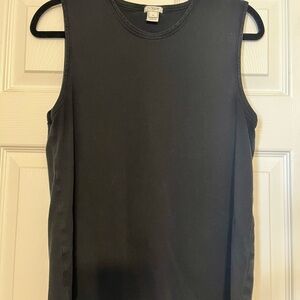 J. Crew 100% Cotton “Perfect Shell” Tank in Black